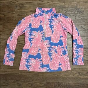 Lilly Pulitzer Pink and Blue UPF 50+ Skipper Popover